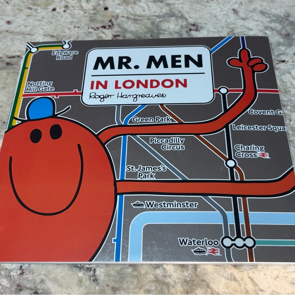 Mr. Men in London Paperback Book about the Underground
